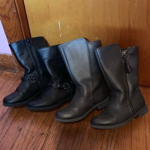 2 pairs of toddler girl dress boots